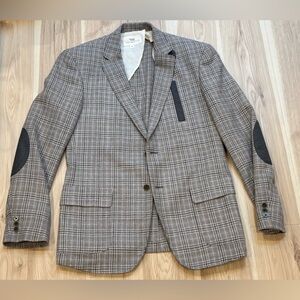 W.R.K 100% Wool Blazer w/ Elbow Patches Size 40